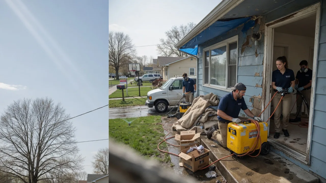 Basement Flood Cleanup in Hayes, SD near me